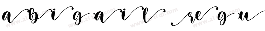 abigail Regular字体转换 abigail Regular字体转换